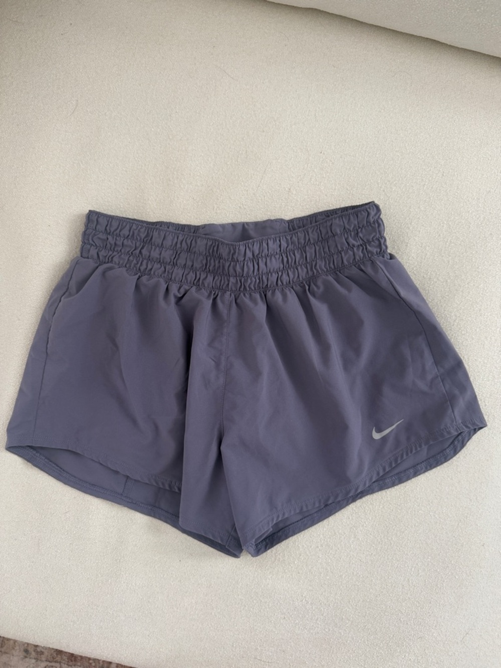 Nike Women's Lavender One Dri-FIT Mid-Rise Brief-Lined Shorts